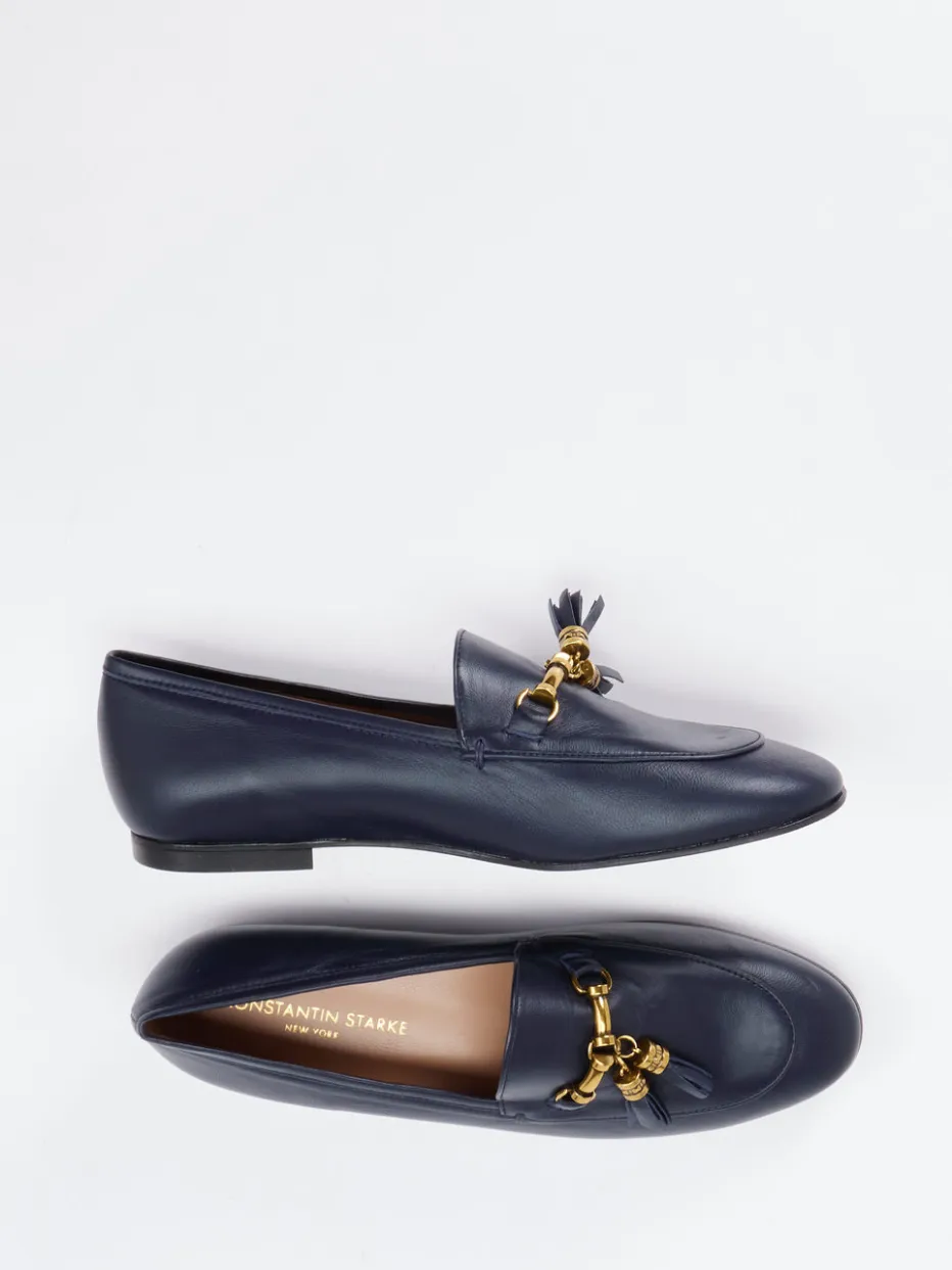 Damen Konstantin Starke – Loafer aus Lammleder Dunkel