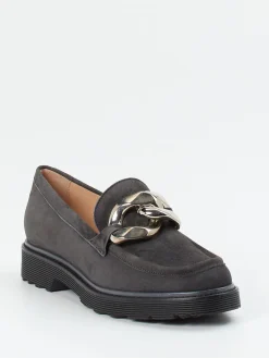 Damen Konstantin Starke – Loafer aus Veloursleder Anthrazit