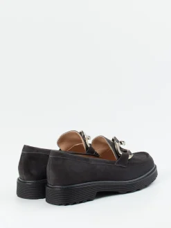 Damen Konstantin Starke – Loafer aus Veloursleder Anthrazit