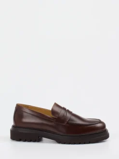 Herren Konstantin Starke – Loafer aus Fettleder Dunkel