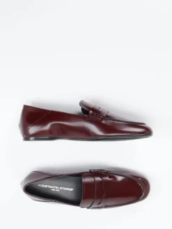 Damen Konstantin Starke – Loafer aus Hochglanzleder Bordeaux