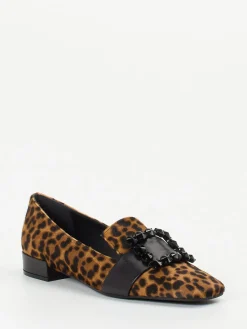 – Loafer aus Ponyfell mit Leopardprint*Konstantin Starke Discount