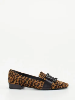 – Loafer aus Ponyfell mit Leopardprint*Konstantin Starke Discount
