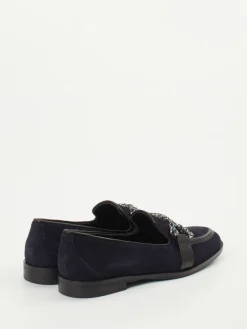 Damen Konstantin Starke – Loafer aus Veloursleder Dunkel