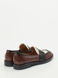 Damen Konstantin Starke – Loafer aus Hochglanzleder kastanienbraun