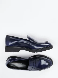 Damen Konstantin Starke – Loafer aus Hochglanzleder Dunkel