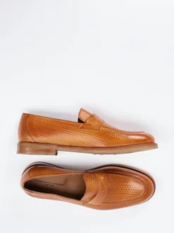 – Loafer aus geprägtem Leder cognac*Konstantin Starke Online