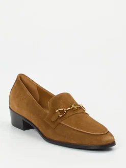 Damen Konstantin Starke – Loafer aus Veloursleder cognac