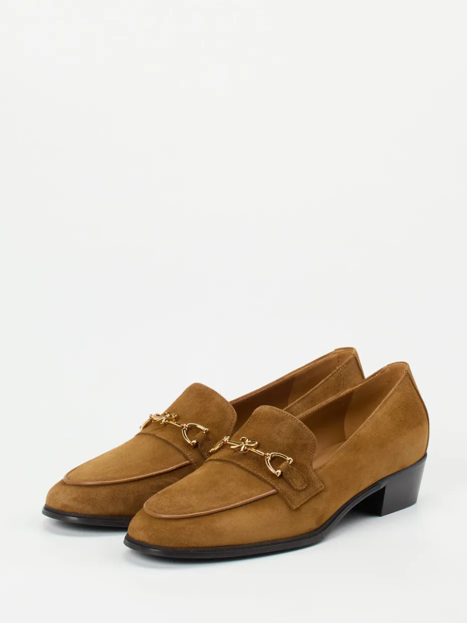 Damen Konstantin Starke – Loafer aus Veloursleder cognac