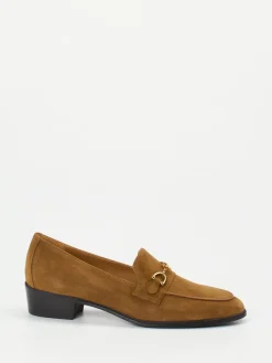 Damen Konstantin Starke – Loafer aus Veloursleder cognac