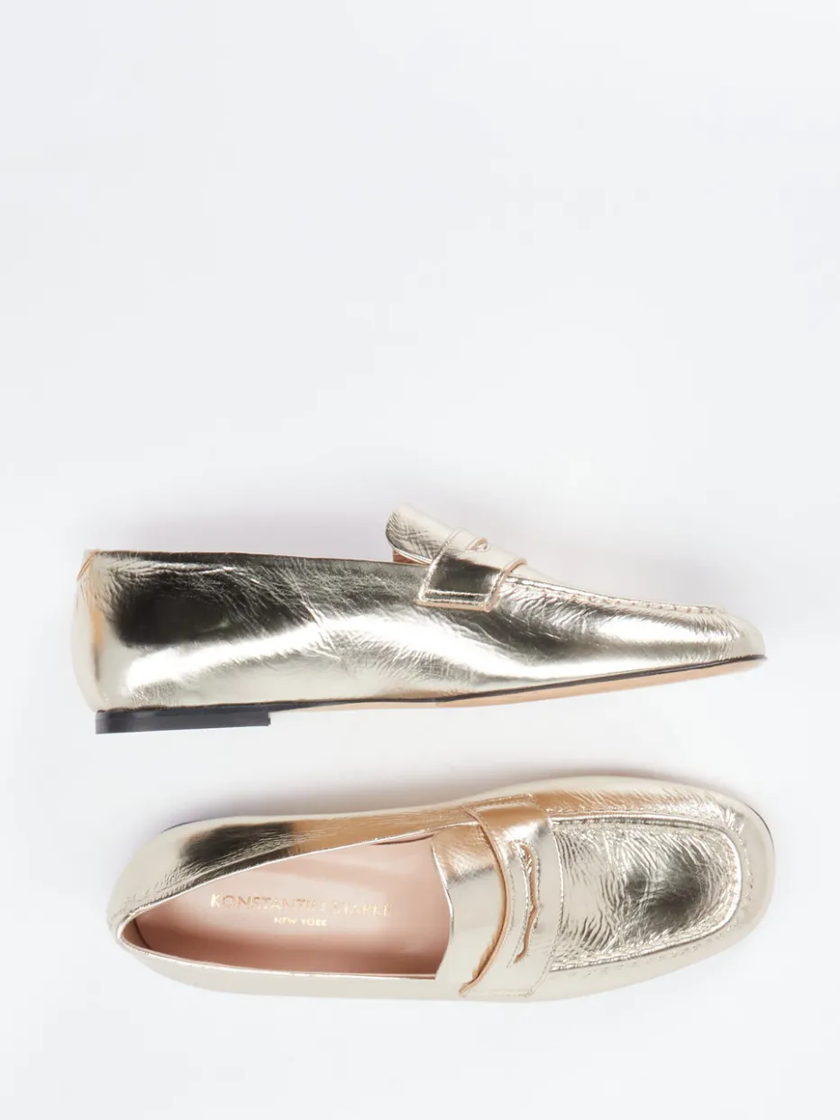 Damen Konstantin Starke – Loafer aus Metallicleder