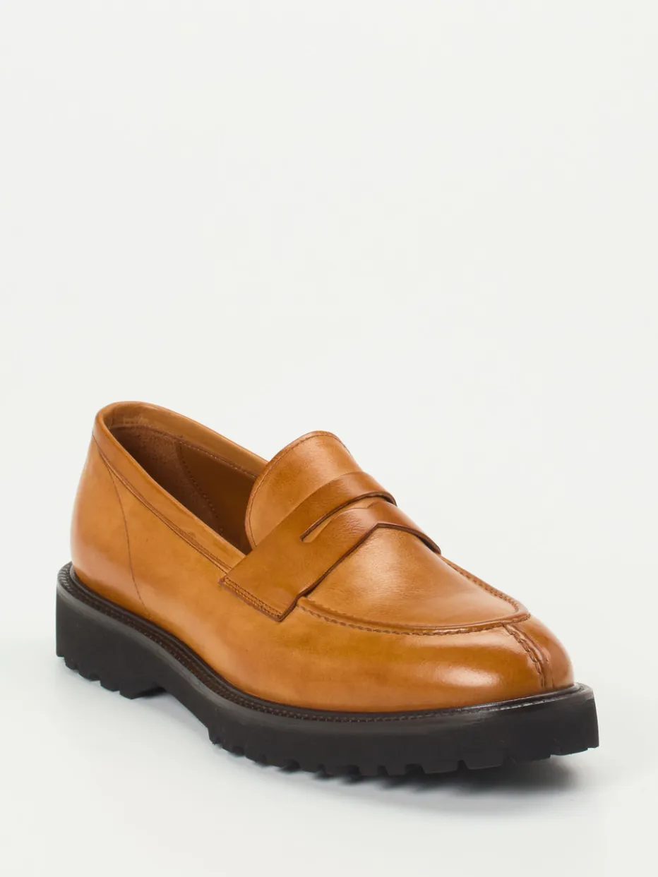Herren Konstantin Starke – Loafer aus Büffelleder Cognac