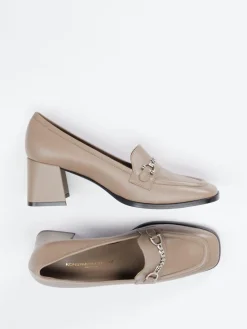 Damen Konstantin Starke – Loafer-Pumps aus Lammleder taupe