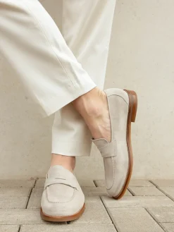 Herren Konstantin Starke – Loafer aus Veloursleder Beige