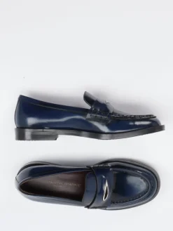 Damen Konstantin Starke – Loafer aus Hochglanzleder Nacht