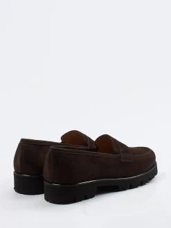 Damen Konstantin Starke – Loafer aus Veloursleder Dunkel