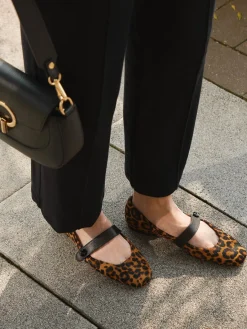 – Mary Janes aus Kalbleder mit Leoprint*Konstantin Starke Best