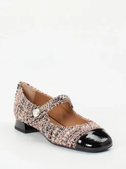 Damen Konstantin Starke – Mary Janes aus Bouclé mit Lackdetail