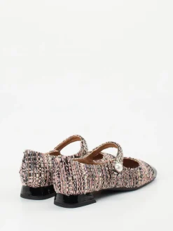Damen Konstantin Starke – Mary Janes aus Bouclé mit Lackdetail