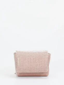 – Minitasche aus Textil in Roségold*Konstantin Starke