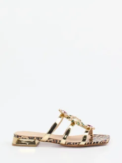 – Mules aus Metallicleder goldfarben*Konstantin Starke Sale