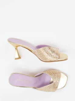 Damen Konstantin Starke – Mules aus Metallicleder