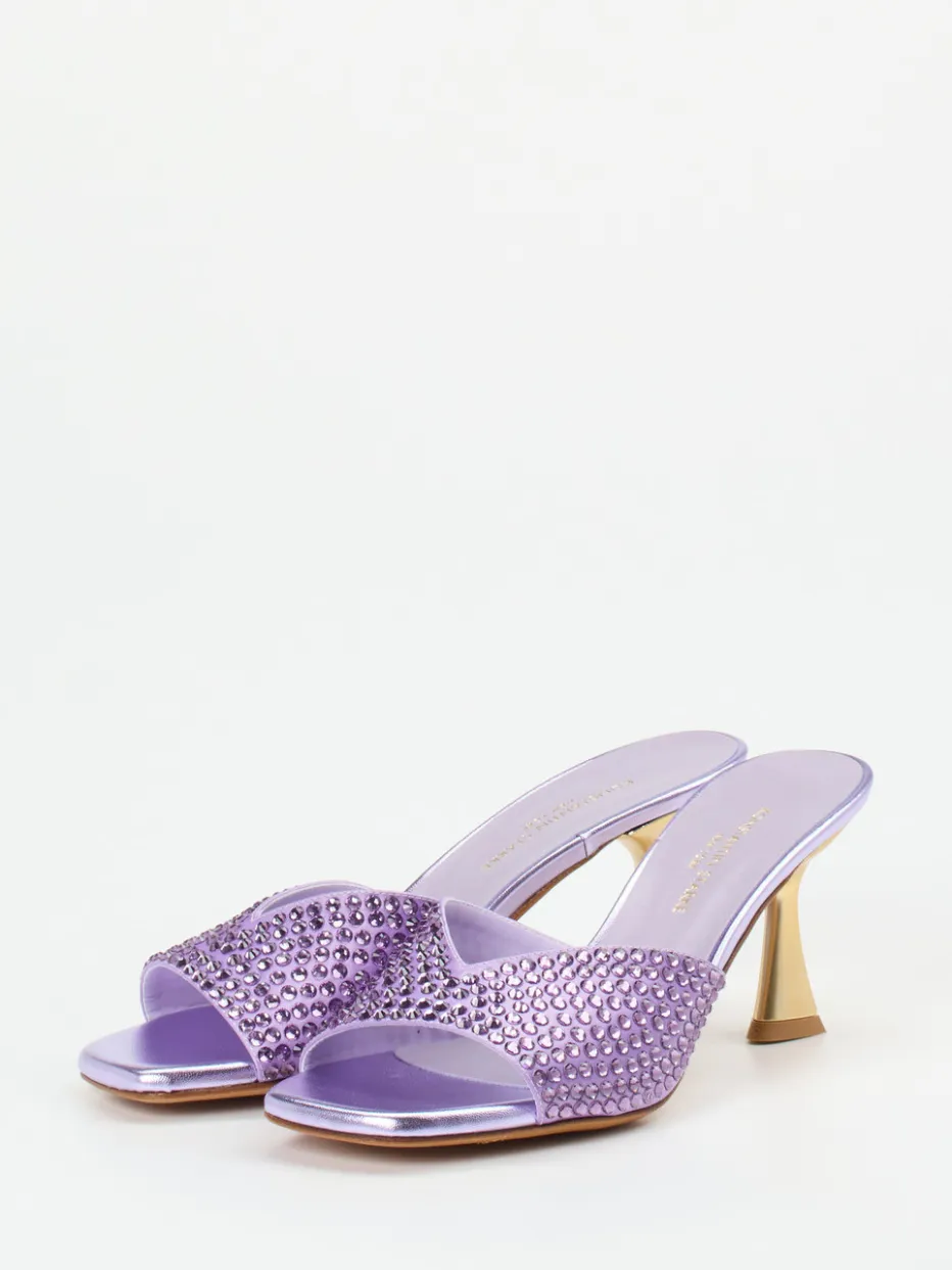 – Mules aus Metallicleder Flieder*Konstantin Starke Best