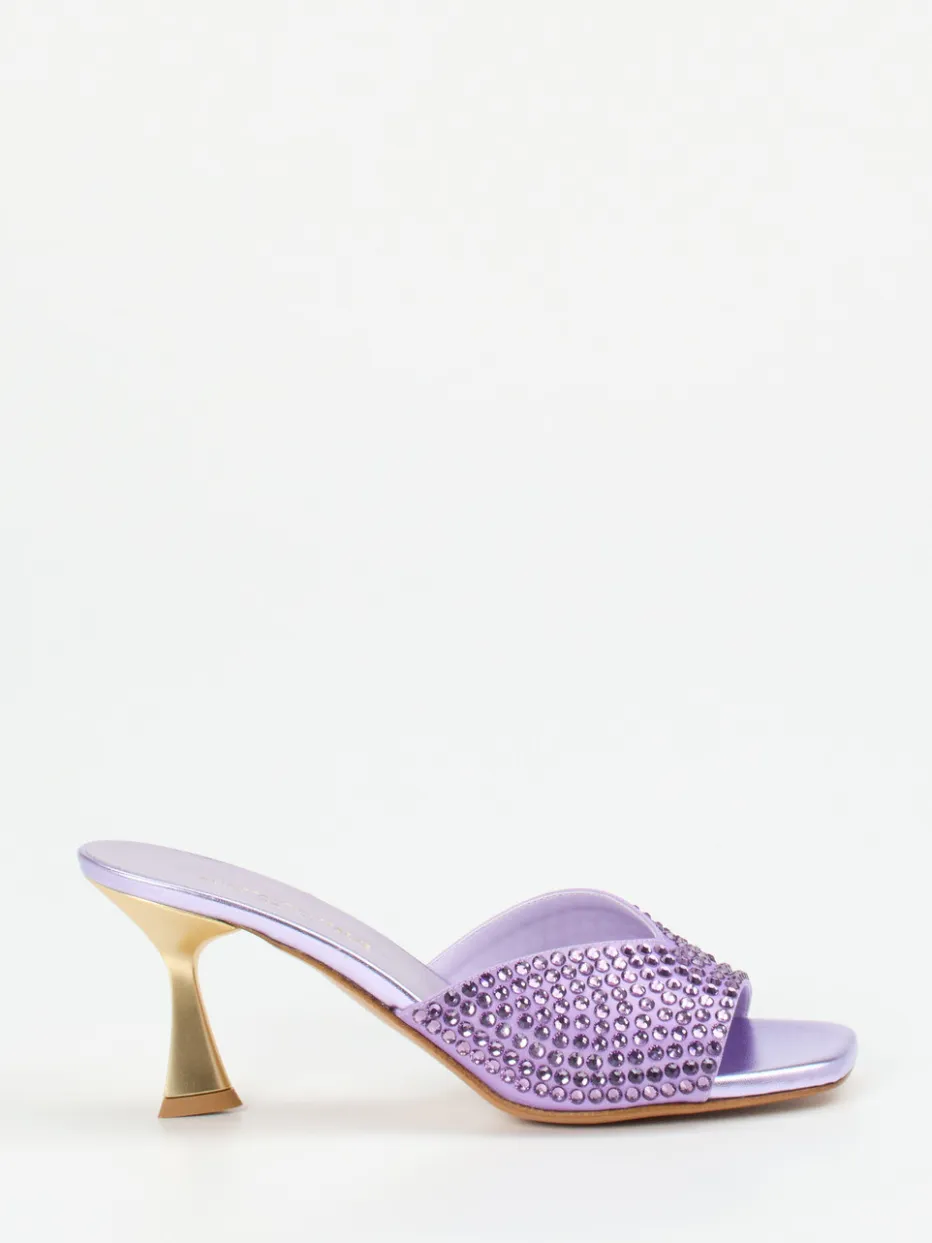 – Mules aus Metallicleder Flieder*Konstantin Starke Best