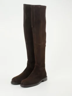 – Overknees aus Veloursleder dunkel*Konstantin Starke Hot