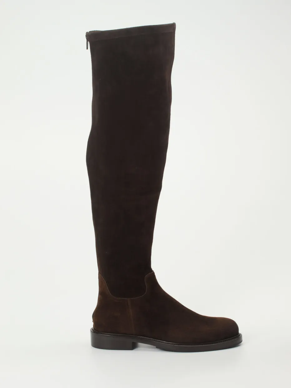 – Overknees aus Veloursleder dunkel*Konstantin Starke Hot