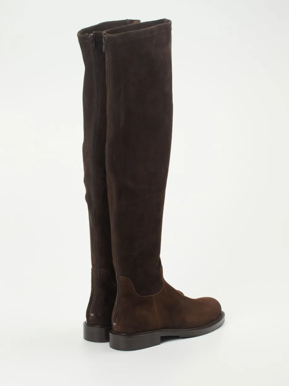 – Overknees aus Veloursleder dunkel*Konstantin Starke Hot