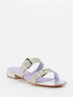 Damen Konstantin Starke – Pantolette aus Metallicleder