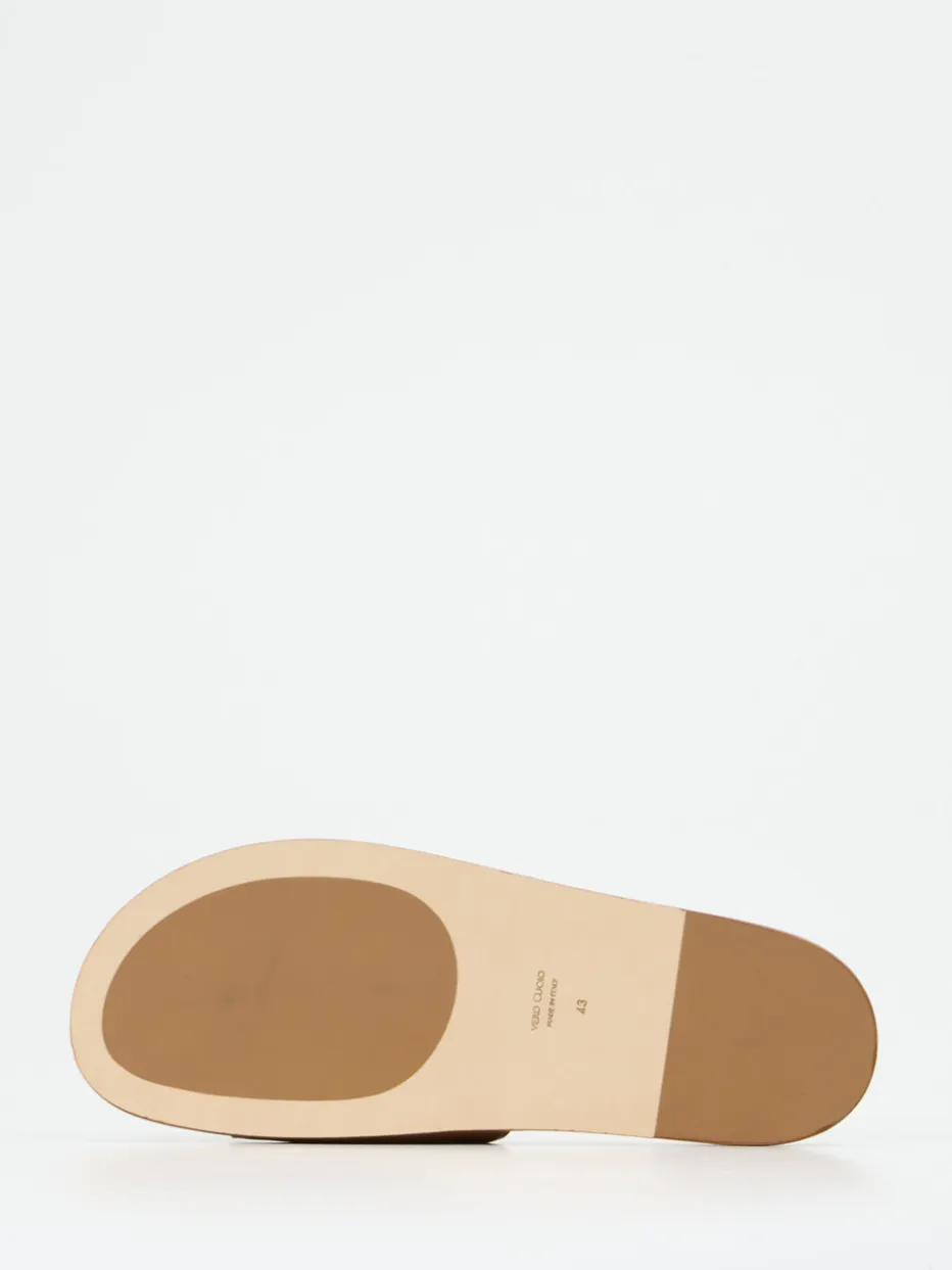Herren Konstantin Starke – Pantolette aus Lammleder cognac