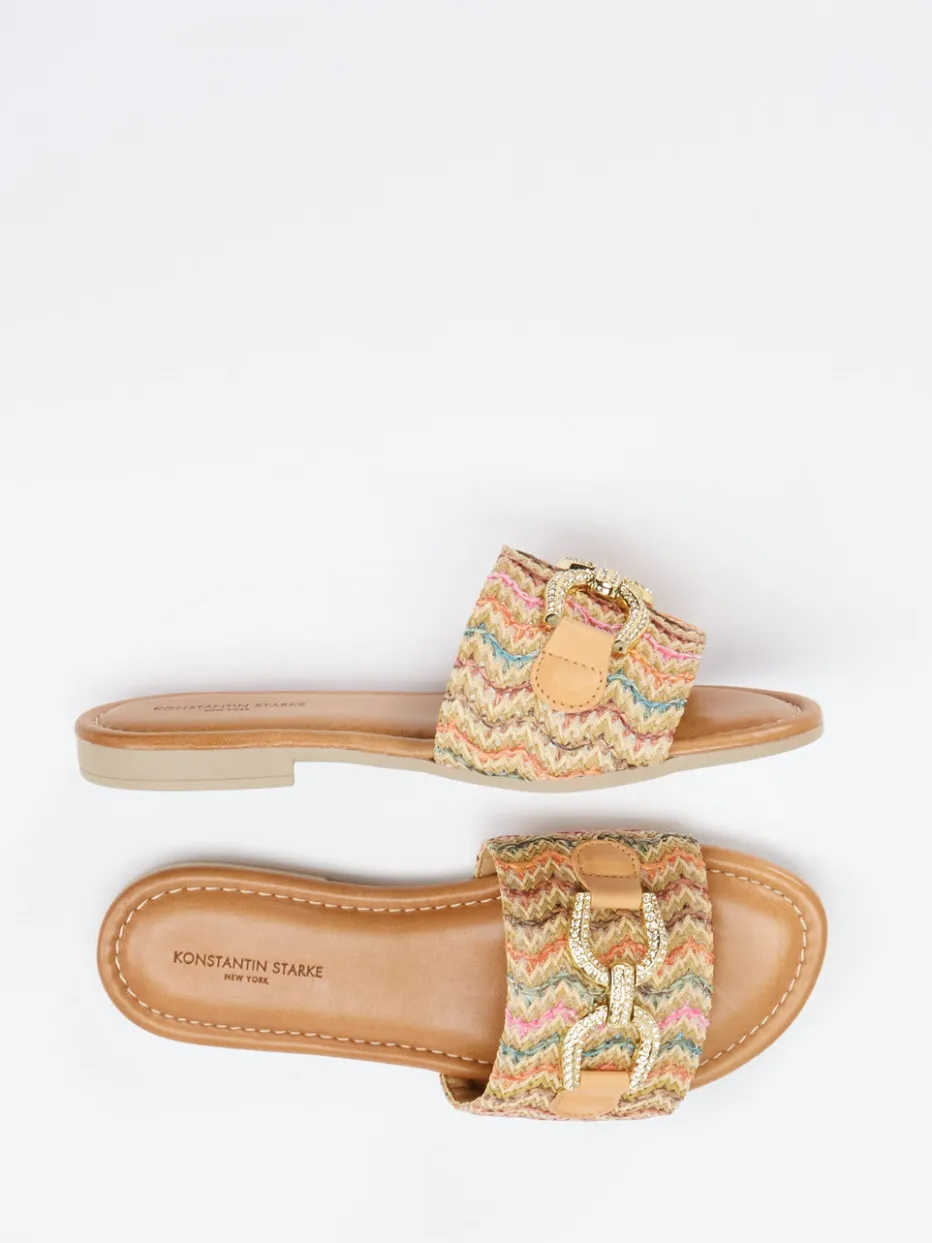 – Pantolette aus Bastgeflecht color*Konstantin Starke New