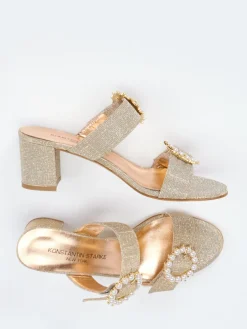 – Pantolette aus Metallicleder*Konstantin Starke Online