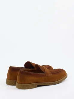 Herren Konstantin Starke – Penny Loafer aus Veloursleder rost