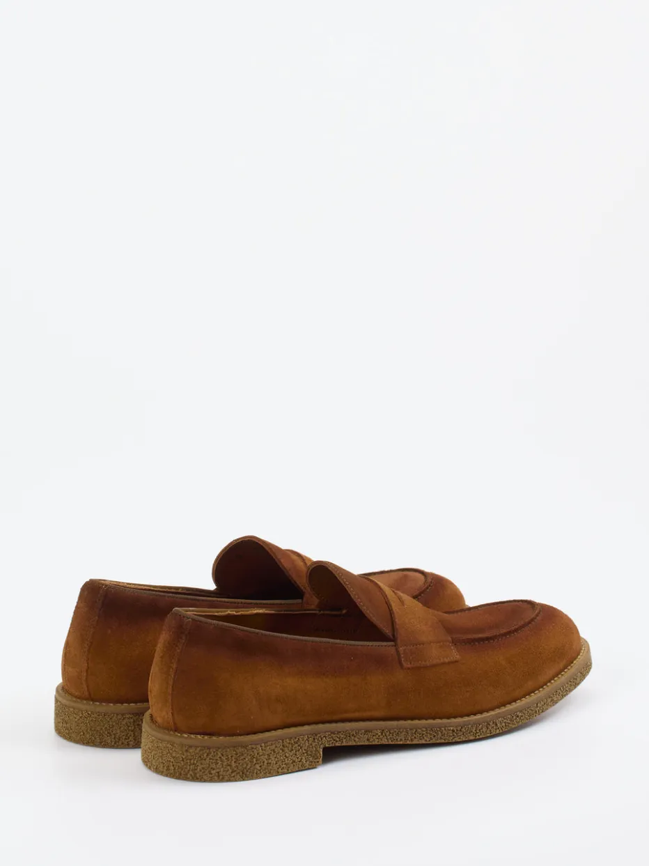 Herren Konstantin Starke – Penny Loafer aus Veloursleder rost