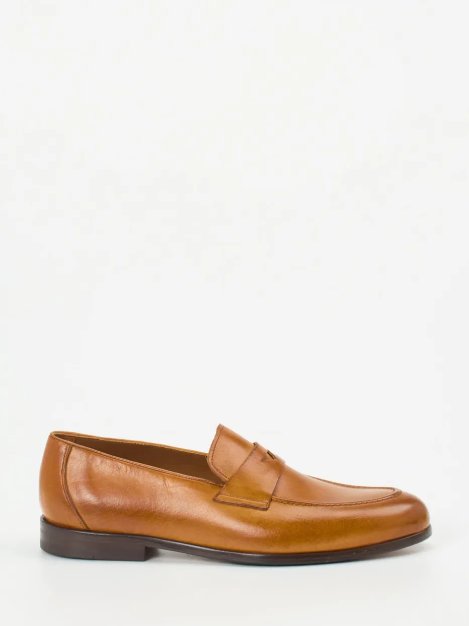 Herren Konstantin Starke – Penny Loafer aus Büffelleder cognac