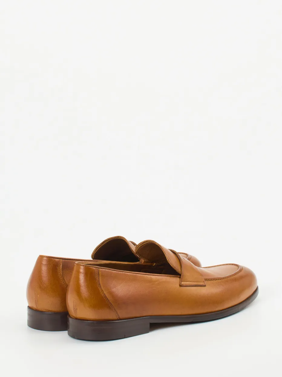 Herren Konstantin Starke – Penny Loafer aus Büffelleder cognac