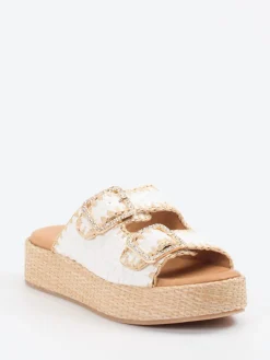 – Plateau-Pantoletten aus Flechtleder*Konstantin Starke Best