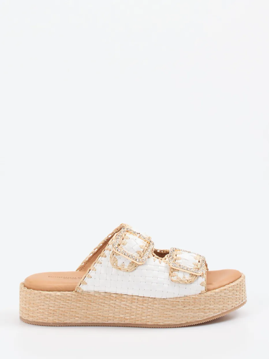 – Plateau-Pantoletten aus Flechtleder*Konstantin Starke Best