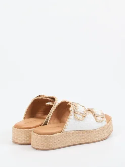 – Plateau-Pantoletten aus Flechtleder*Konstantin Starke Best