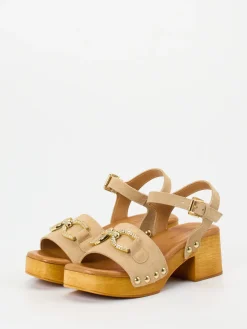 Damen Konstantin Starke – Plateau-Sandalen aus Veloursleder