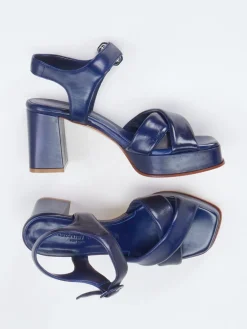 – Plateau-Sandalen aus Lammleder Tinten*Konstantin Starke Sale