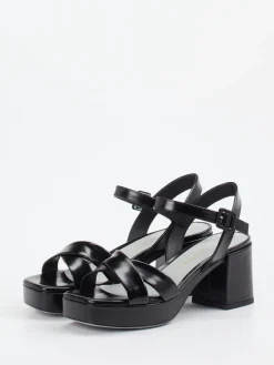 Damen Konstantin Starke – Plateau-Sandalen aus Hochglanzleder