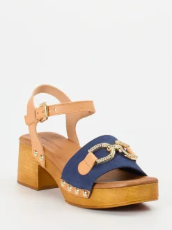 Damen Konstantin Starke – Plateau-Sandalen aus Veloursleder