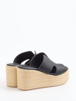 Damen Konstantin Starke – Plateau-Pantoletten aus Kalbleder