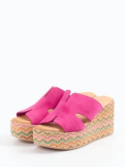 Damen Konstantin Starke – Plateau-Pantolette aus Veloursleder