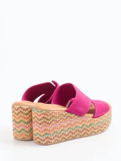 Damen Konstantin Starke – Plateau-Pantolette aus Veloursleder