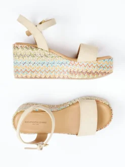 Damen Konstantin Starke – Plateau-Sandalen aus Veloursleder